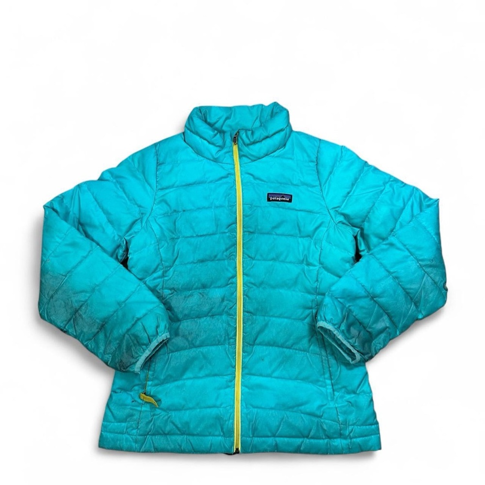 Patagonia Girl’s Teal‎ Down Puffer Jacket Size Medium*